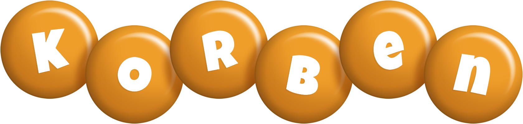 Korben candy-orange logo