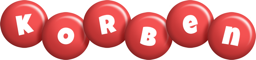 Korben candy-red logo