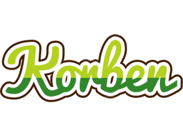 Korben golfing logo
