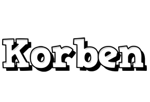Korben snowing logo