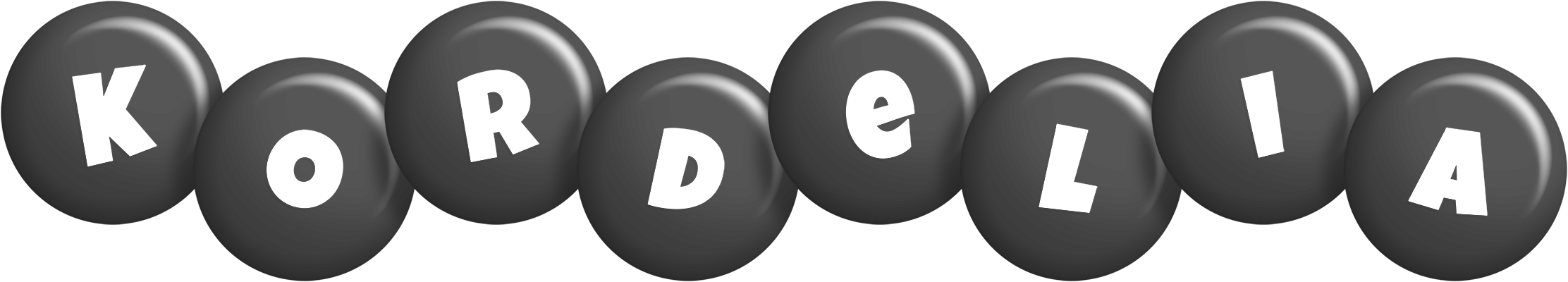 Kordelia candy-black logo