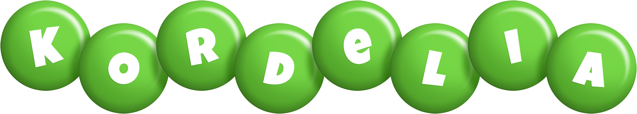Kordelia candy-green logo