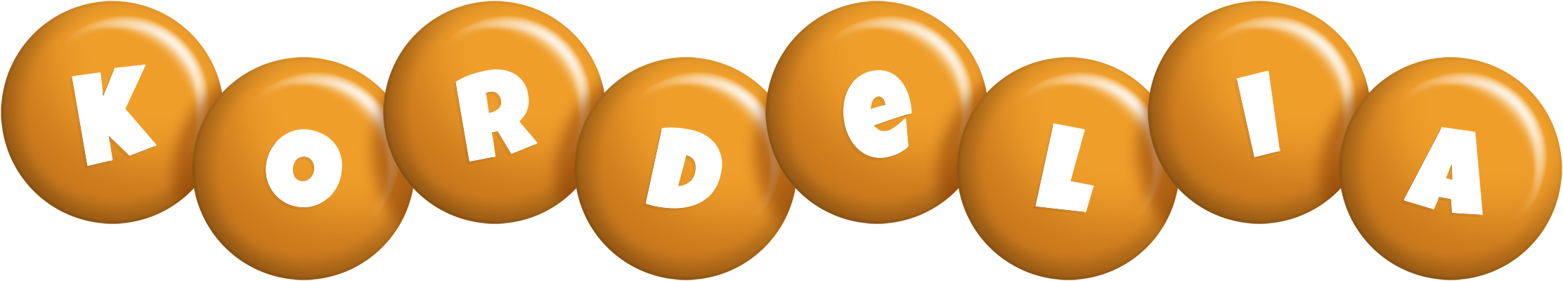 Kordelia candy-orange logo