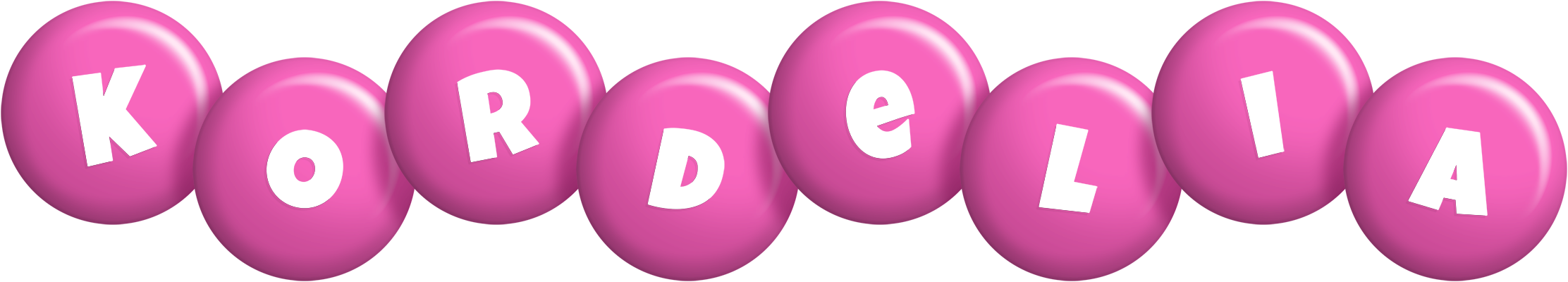 Kordelia candy-pink logo