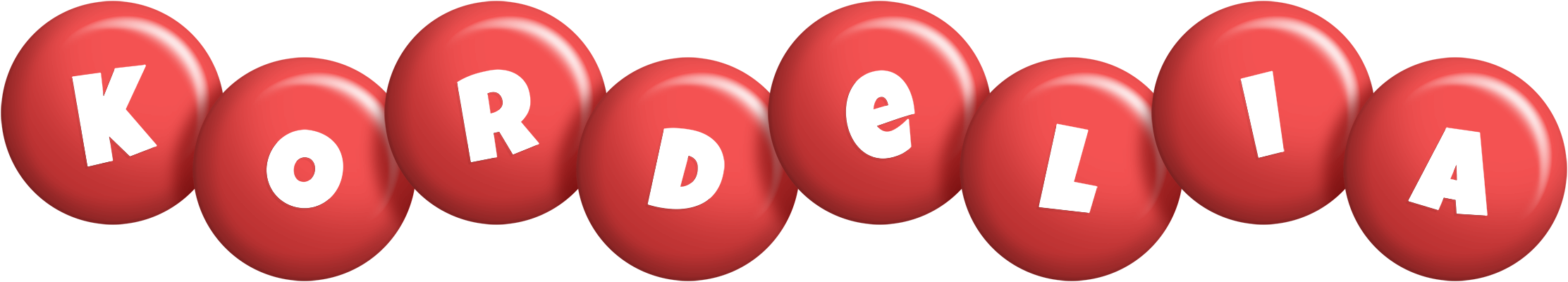 Kordelia candy-red logo