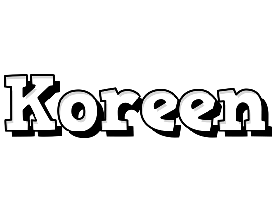 Koreen snowing logo
