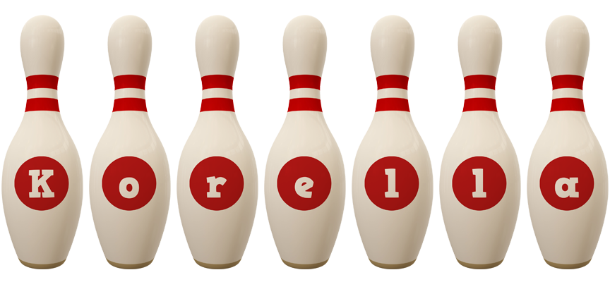 Korella bowling-pin logo