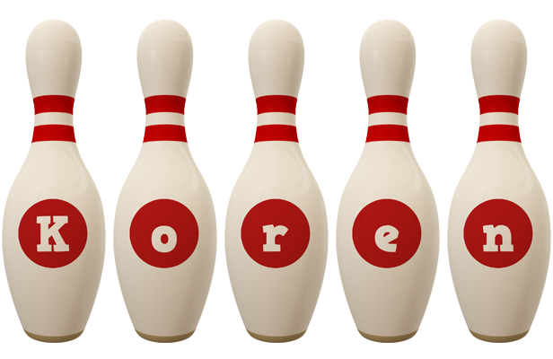 Koren bowling-pin logo