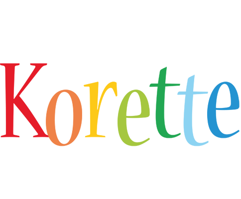 Korette birthday logo