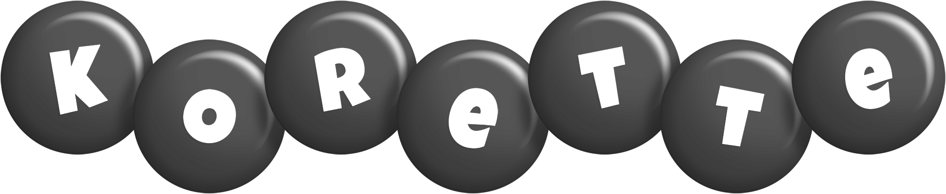 Korette candy-black logo