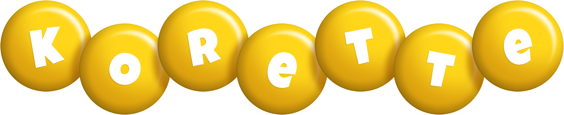 Korette candy-yellow logo