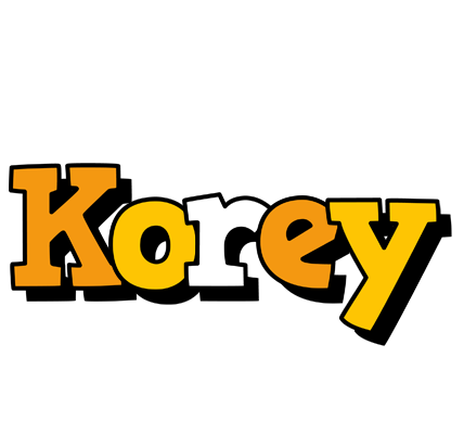 Korey cartoon logo