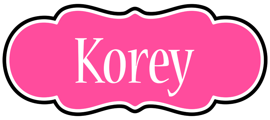 Korey invitation logo