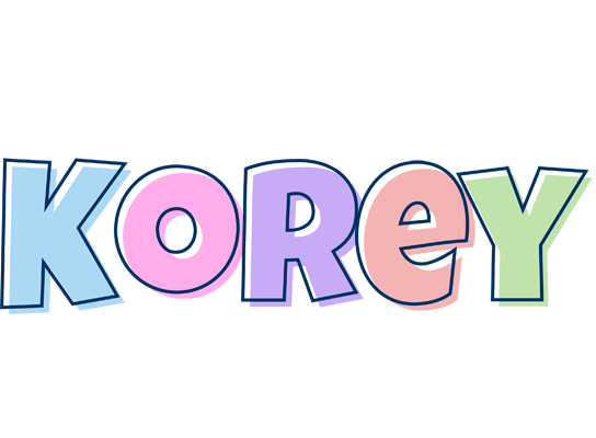 Korey pastel logo