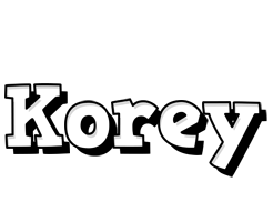 Korey snowing logo