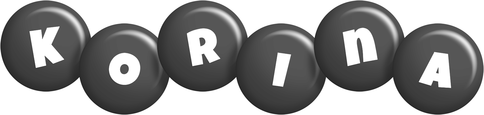 Korina candy-black logo