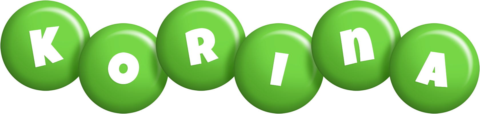 Korina candy-green logo