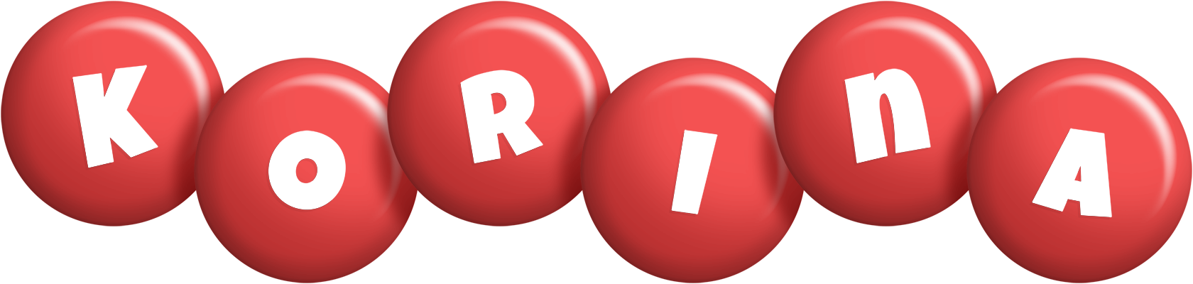 Korina candy-red logo