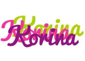 Korina flowers logo