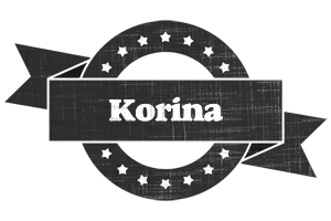 Korina grunge logo