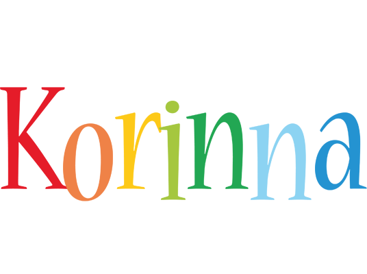 Korinna birthday logo