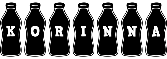 Korinna bottle logo