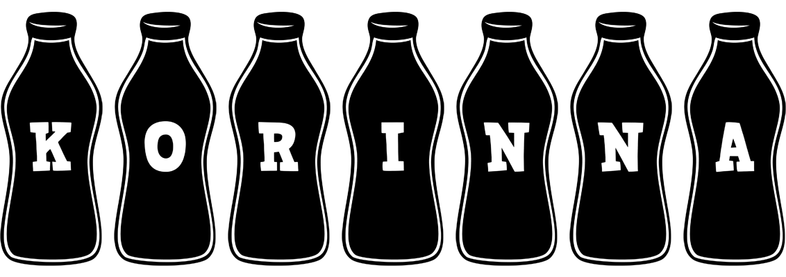 Korinna bottle logo