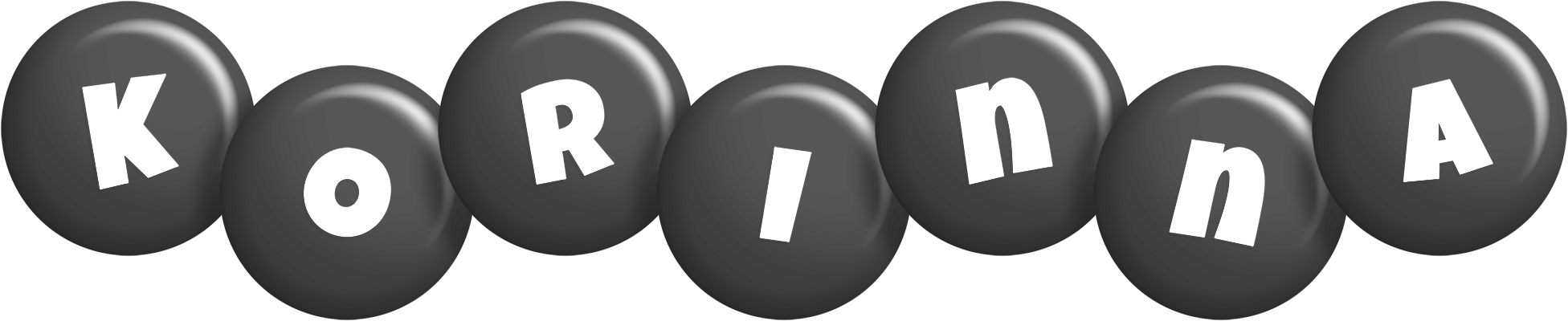 Korinna candy-black logo