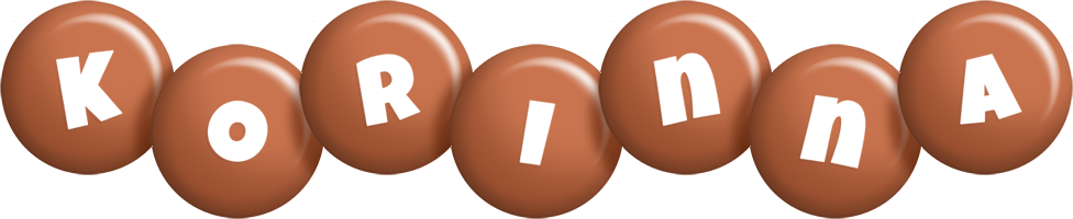 Korinna candy-brown logo