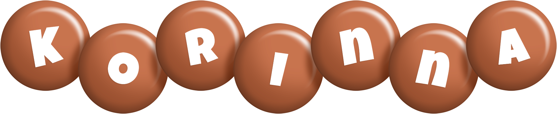Korinna candy-brown logo