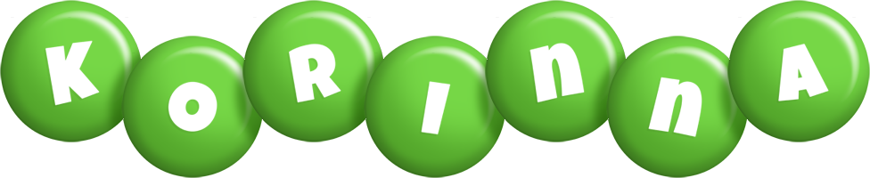 Korinna candy-green logo