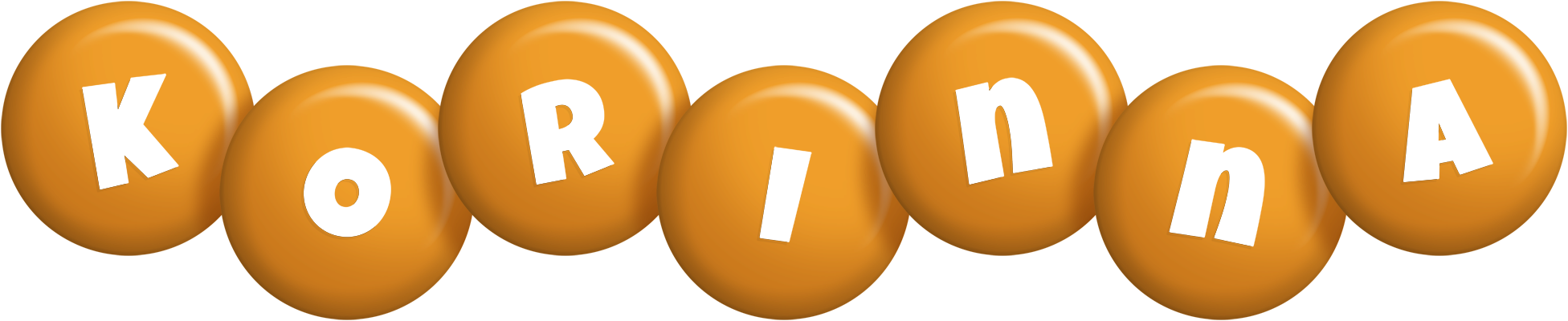 Korinna candy-orange logo
