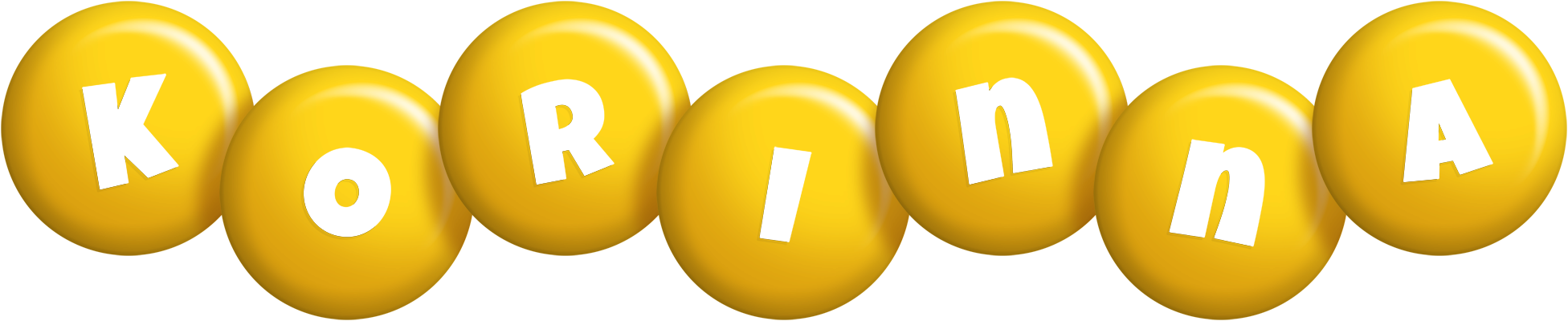 Korinna candy-yellow logo