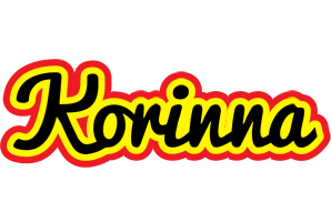 Korinna flaming logo