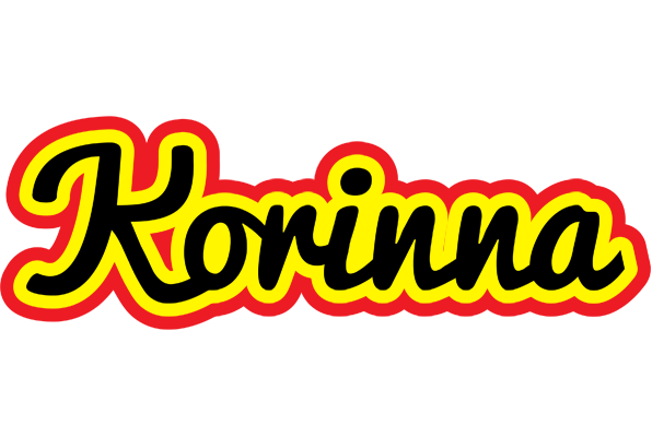 Korinna flaming logo