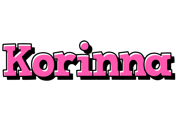 Korinna girlish logo