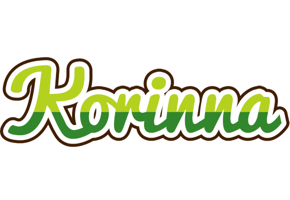 Korinna golfing logo