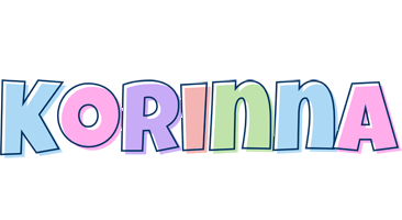 Korinna pastel logo