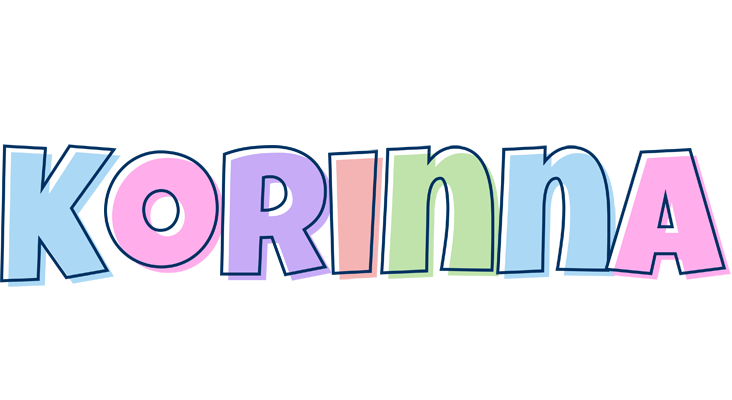 Korinna pastel logo