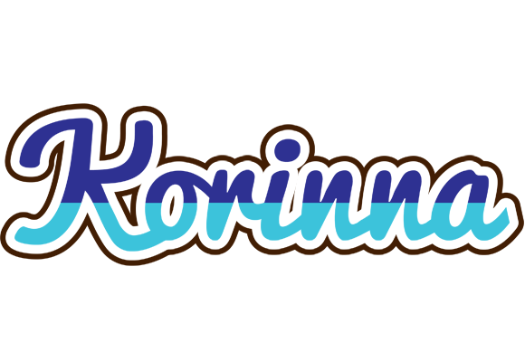 Korinna raining logo