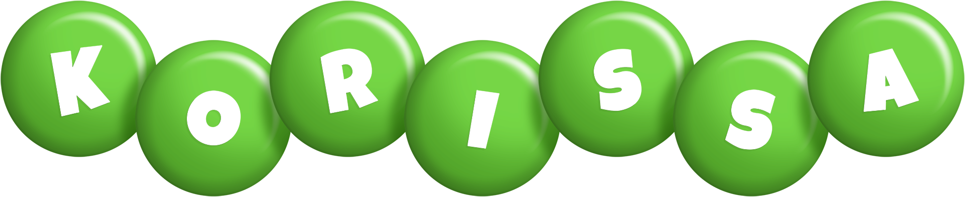 Korissa candy-green logo