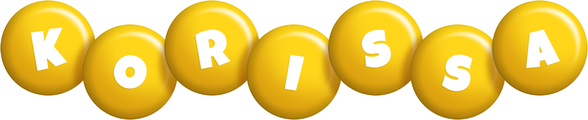 Korissa candy-yellow logo