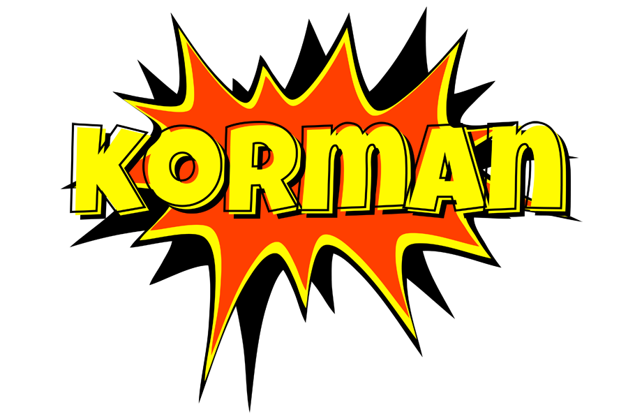 Korman bazinga logo