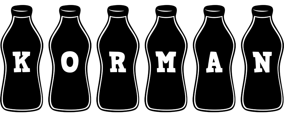 Korman bottle logo