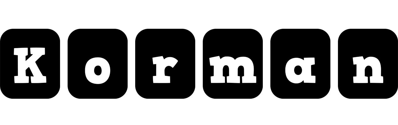Korman box logo