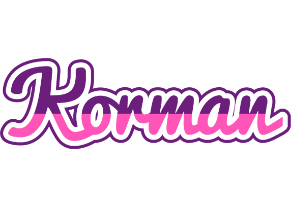 Korman cheerful logo