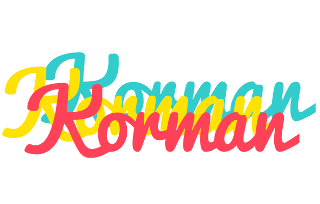 Korman disco logo