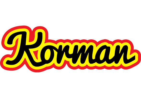 Korman flaming logo