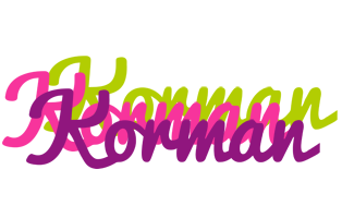 Korman flowers logo