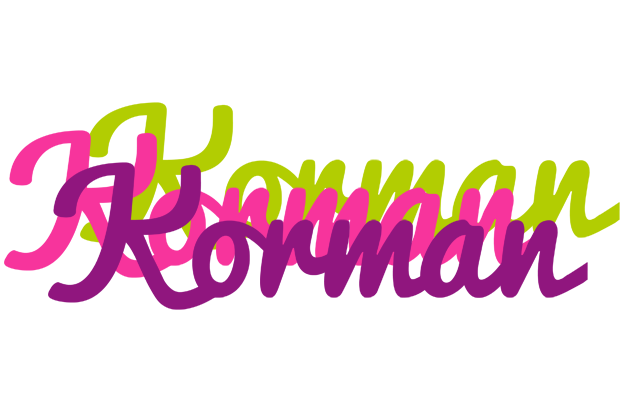 Korman flowers logo